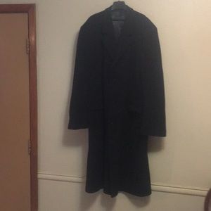 Heavy wool full length overcoat